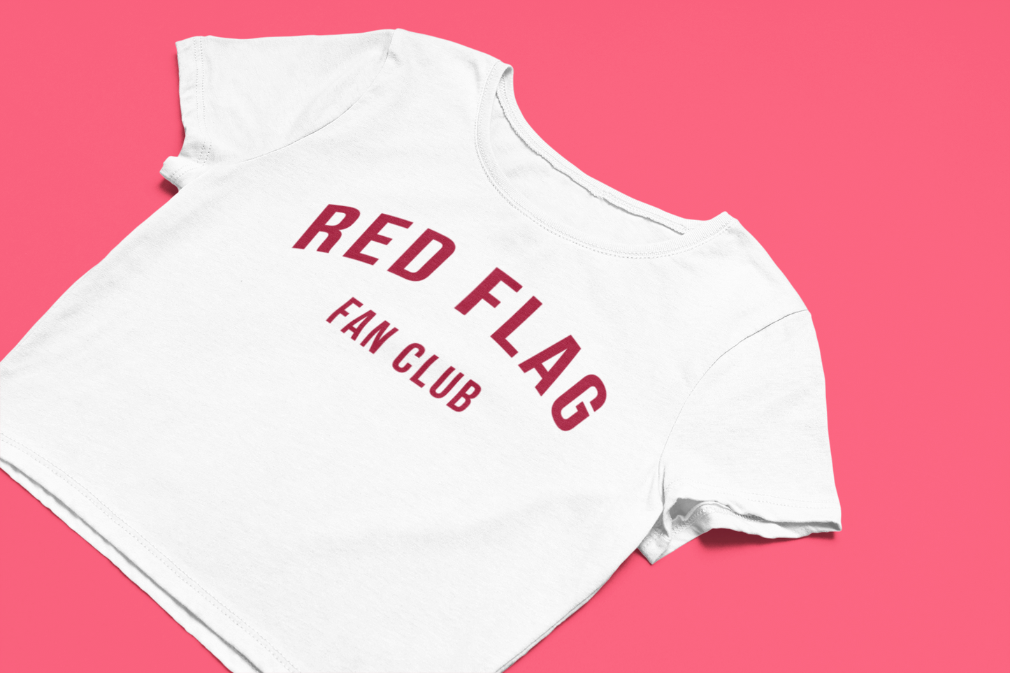 Red Flag Fan Club Crop Top