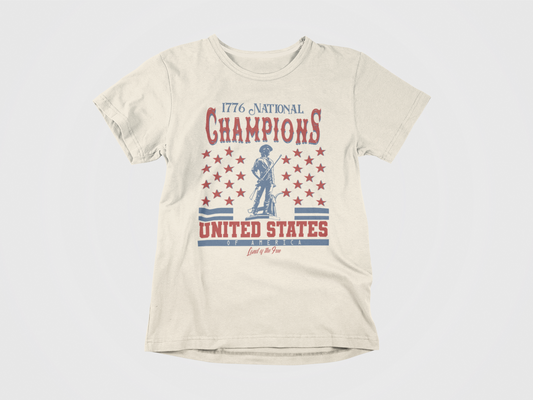 1776 National Champions Stars Tee