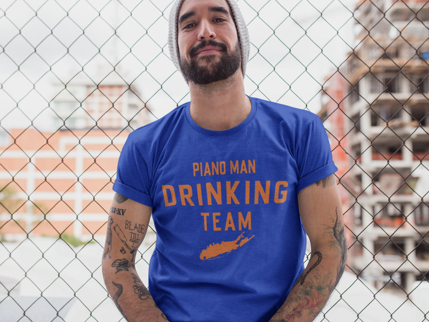 Piano Man Drinking Team Tee