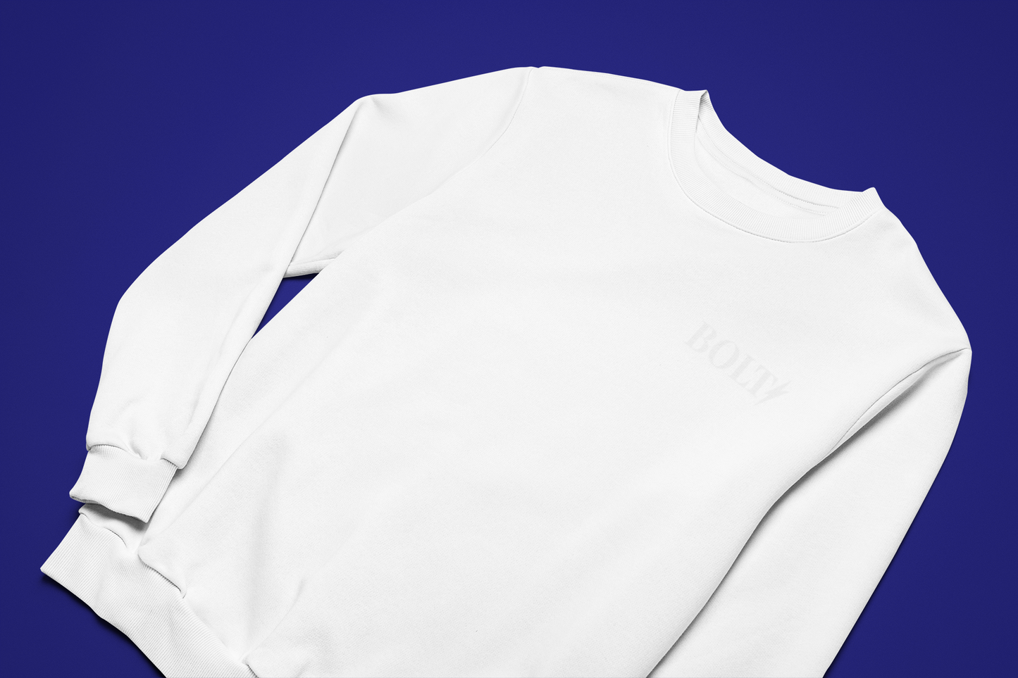 Bolt Embroidered Crew Neck Sweatshirt